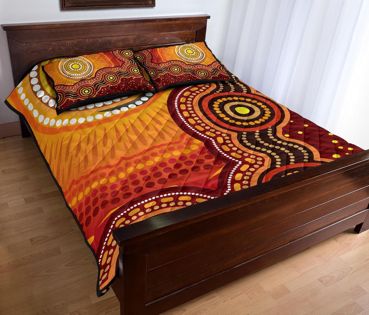 aboriginal-quilt-bed-set-sunrise-aboriginal-art