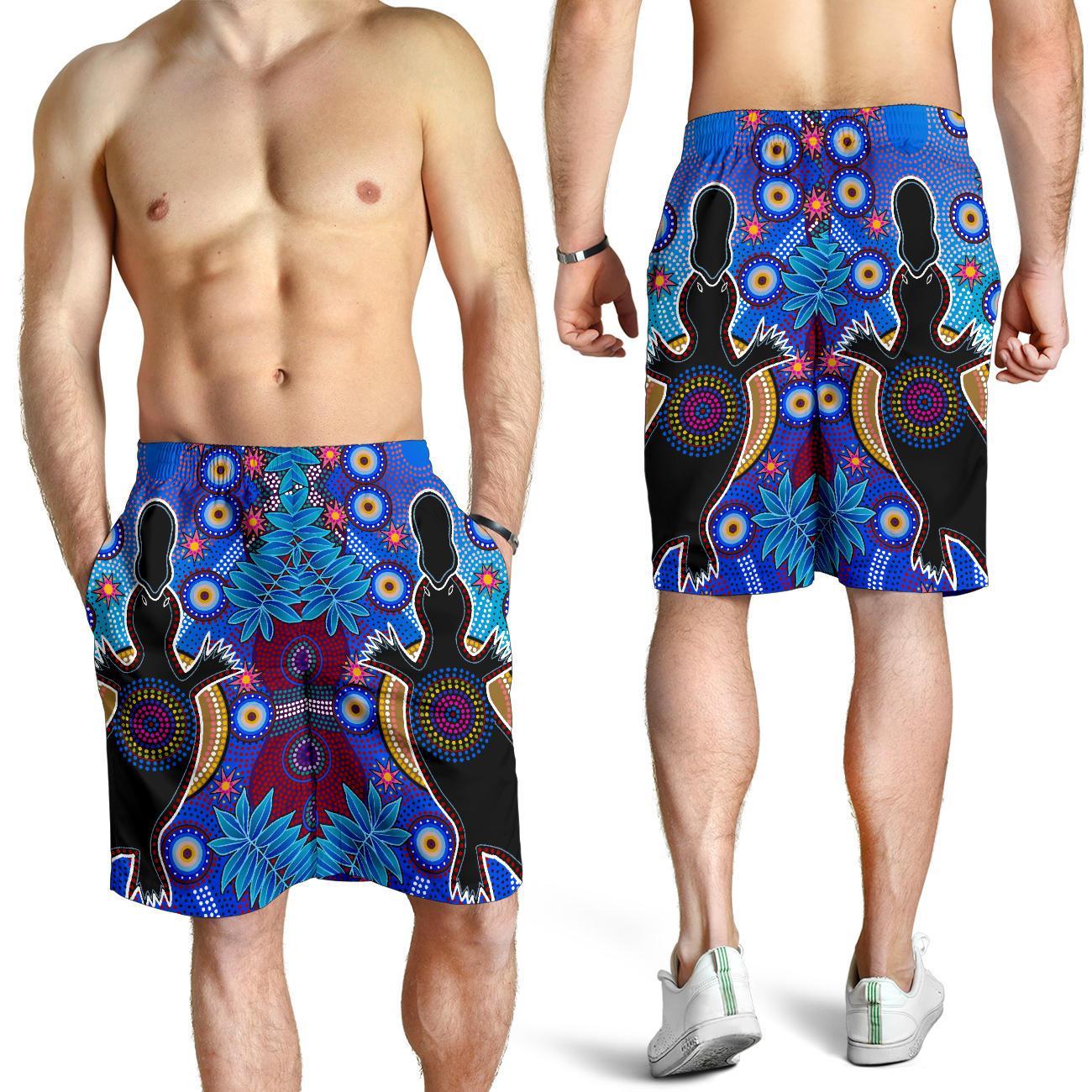 aboriginal-mens-shorts-indigenous-platypus