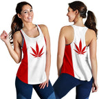 Canada Racerback Tank Weed Flag - Vibe Hoodie