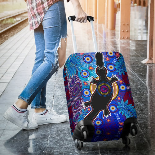 aboriginal-luggage-cover-indigenous-platypus
