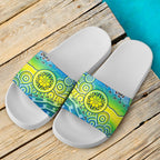 aboriginal-slide-sandals-aboriginal-patterns-ver03-white