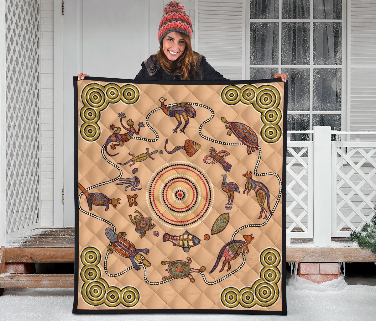 premium-quilts-australian-animals-coverlets-aboriginal-patterns