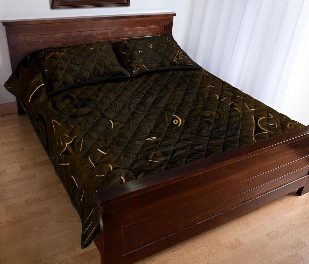 new-zealand-quilt-bed-set-maori-gods-quilt-and-pillow-cover-tumatauenga-god-of-war-gold