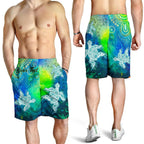 custom-text-aboriginal-mens-shorts-indigenous-turtle-ocean-dot-painting-art