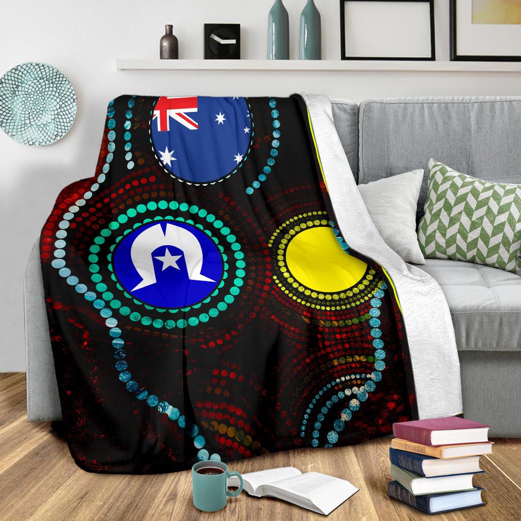 premium-blanket-aboriginal-dot-painting-flag