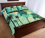 turtle-plumeria-quilt-bed-set