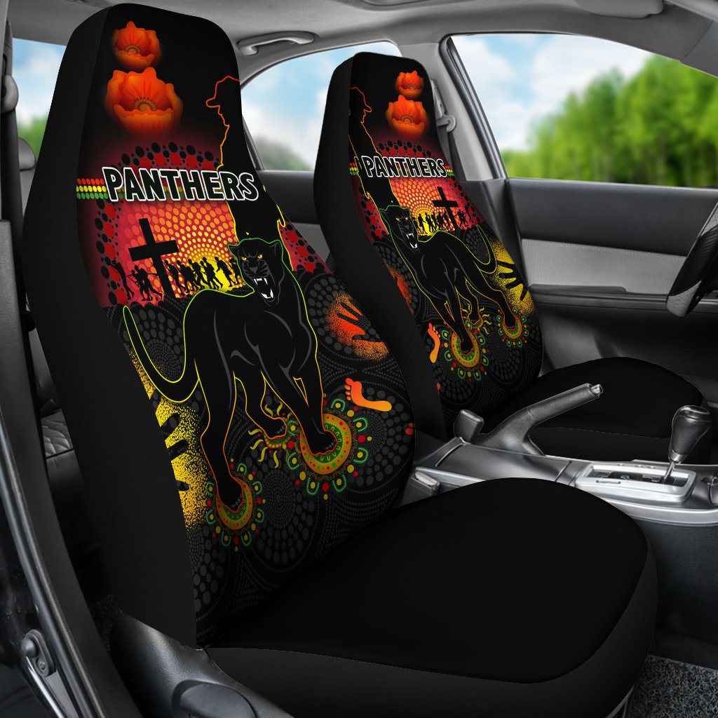 penrith-car-seat-covers-indigenous-panthers-anzac-day-lest-we-forget
