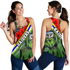 Raiders Women's Racerback Tank Canberra Anzac Day - Vibe Hoodie
