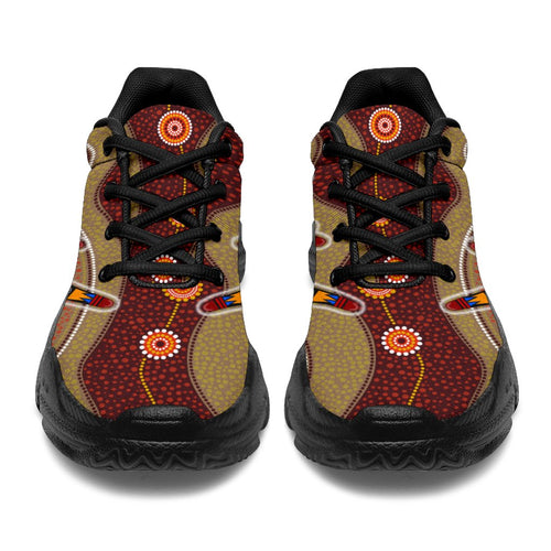 aboriginal-sneakers-boomerang-patterns-circle-dot-painting-chunky