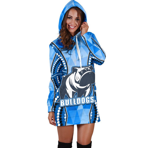 bulldogs-women-hoodie-dress-indigenous-snappy