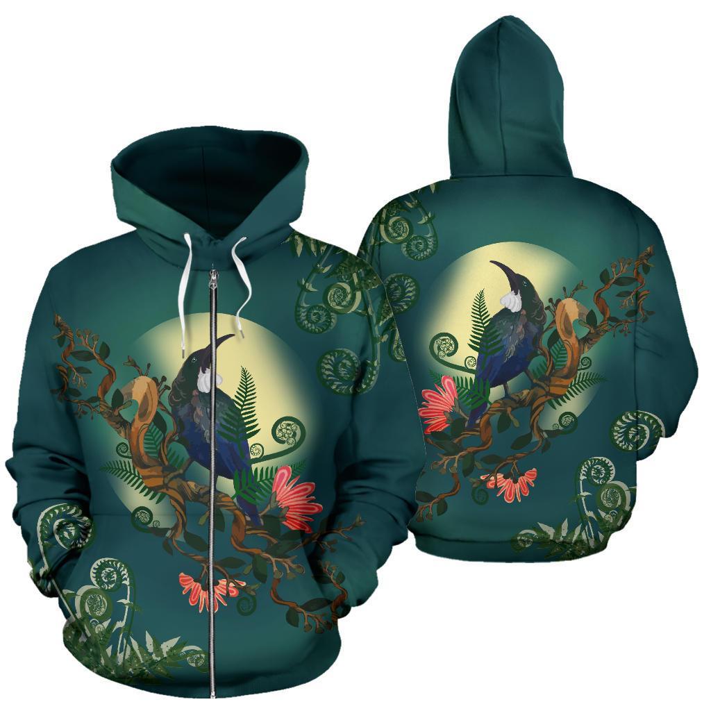 new-zealand-tui-bird-zip-hoodie
