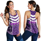 Fremantle Women Racerback Tank Dockers Simple Indigenous Freo - Vibe Hoodie