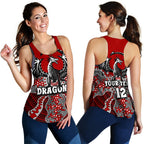 (Custom Personalised) Dragons Women's Racerback Tank St. George Aboriginal - Vibe Hoodie