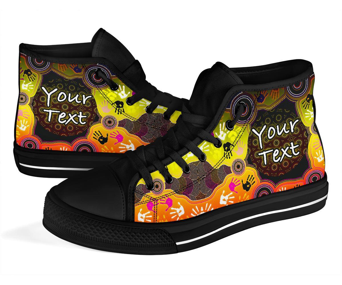 custom-aboriginal-high-top-shoe-indigenous-circle-dot-painting-hand-art-bn18