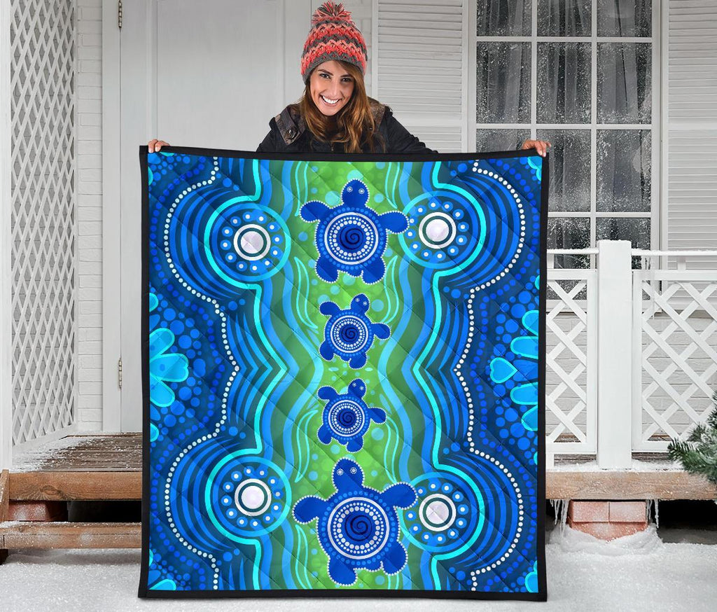 1staustrali-aboriginal-premium-quilt-aboriginal-turtle-family