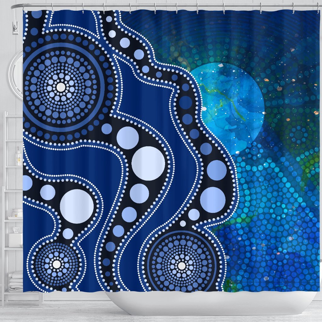 aboriginal-shower-curtain-australia-indigenous-flag-circle-dot-painting-art-blue