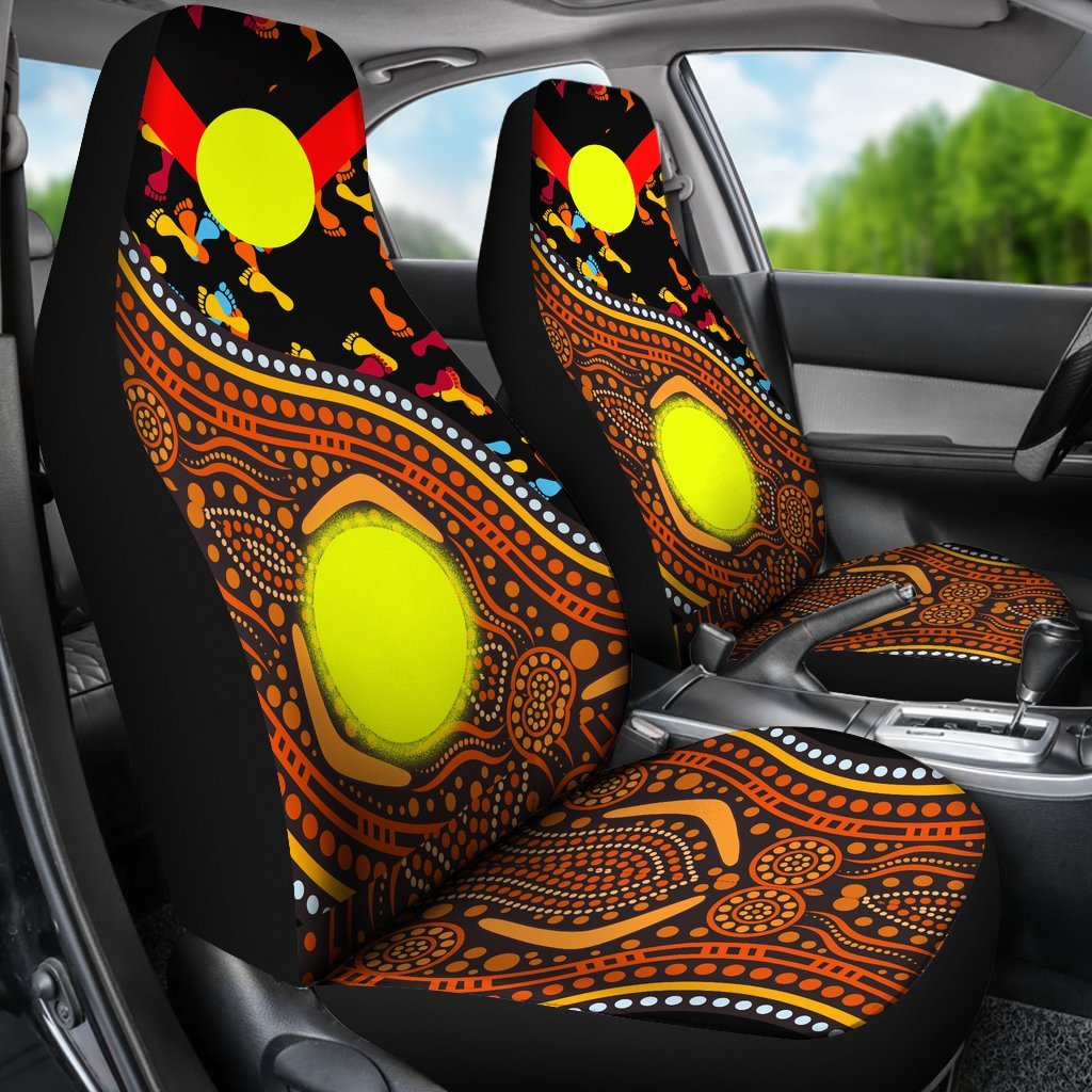 car-seat-covers-aboriginal-style-flag-dot-painting