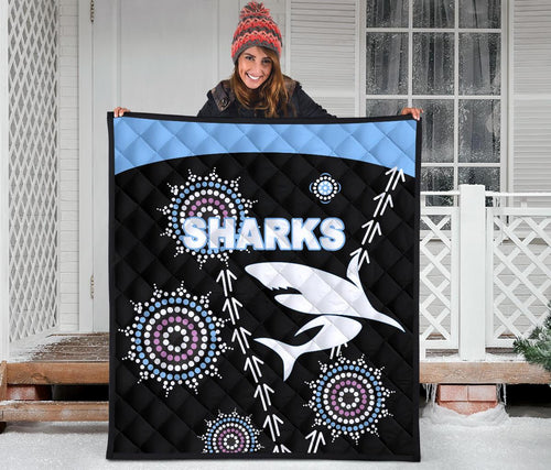 cronulla-premium-quilt-sharks-simple-indigenous-black