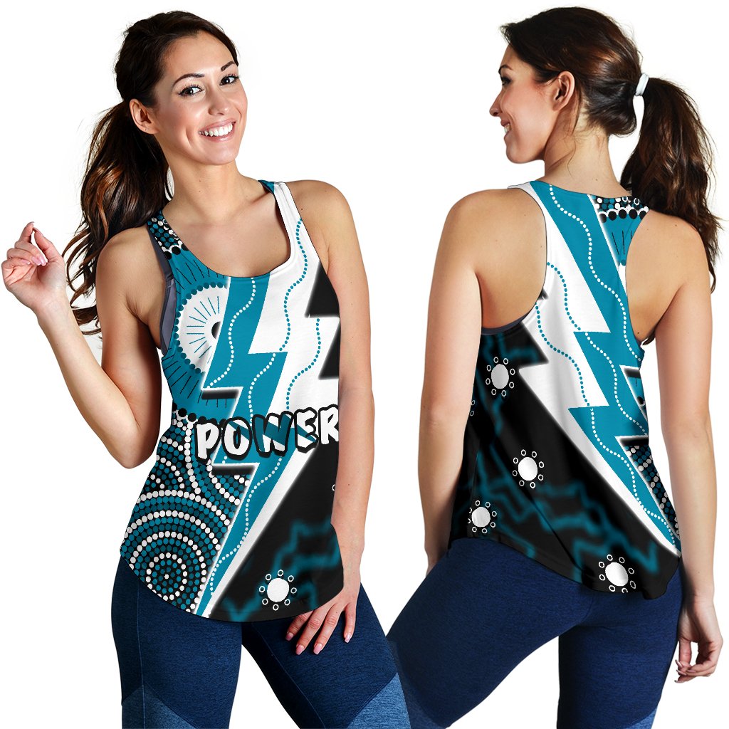 Power Women Racerback Tank Thunda Port Adelaide - Vibe Hoodie