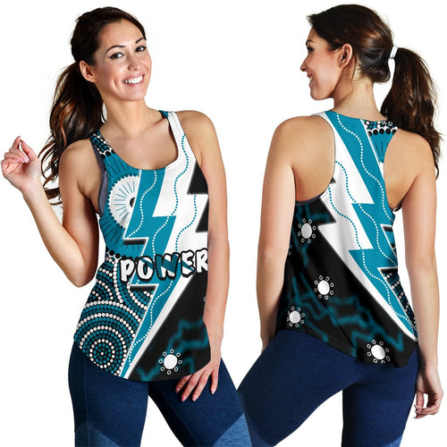 Power Women Racerback Tank Thunda Port Adelaide - Vibe Hoodie