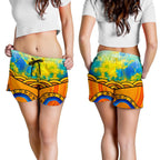 Aboriginal Women's Shorts, Australia Kangaroo Sky - Vibe Hoodie