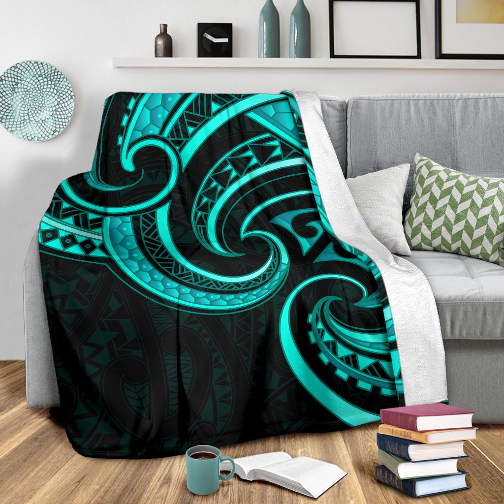 new-zealand-maori-mangopare-premium-blanket-polynesian-turquoise