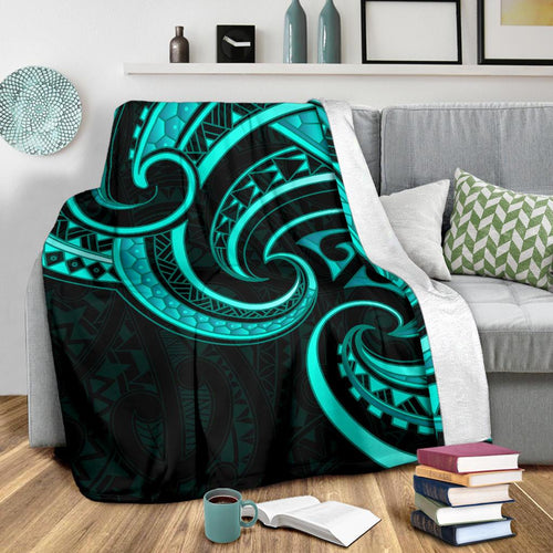 new-zealand-maori-mangopare-premium-blanket-polynesian-turquoise