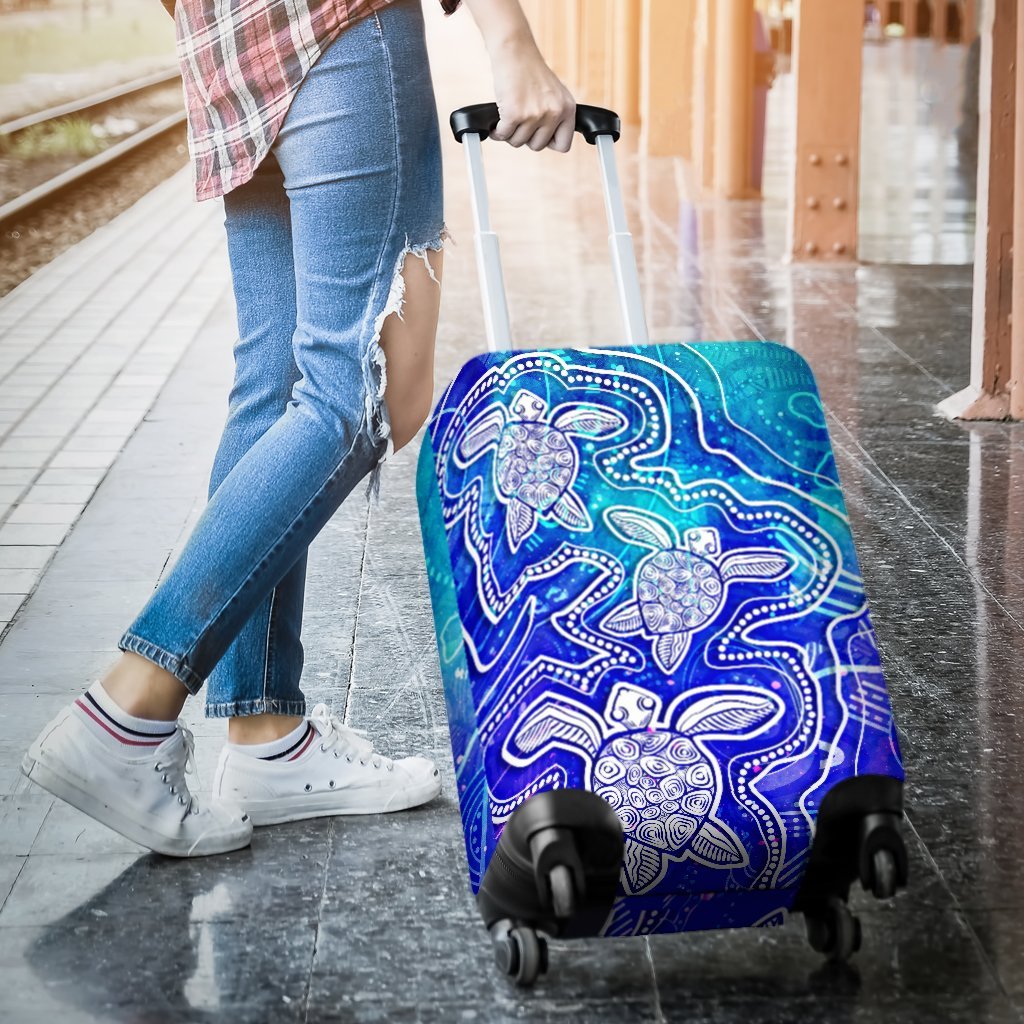 aboriginal-luggage-covers-sea-turtle-with-indigenous-patterns-blue