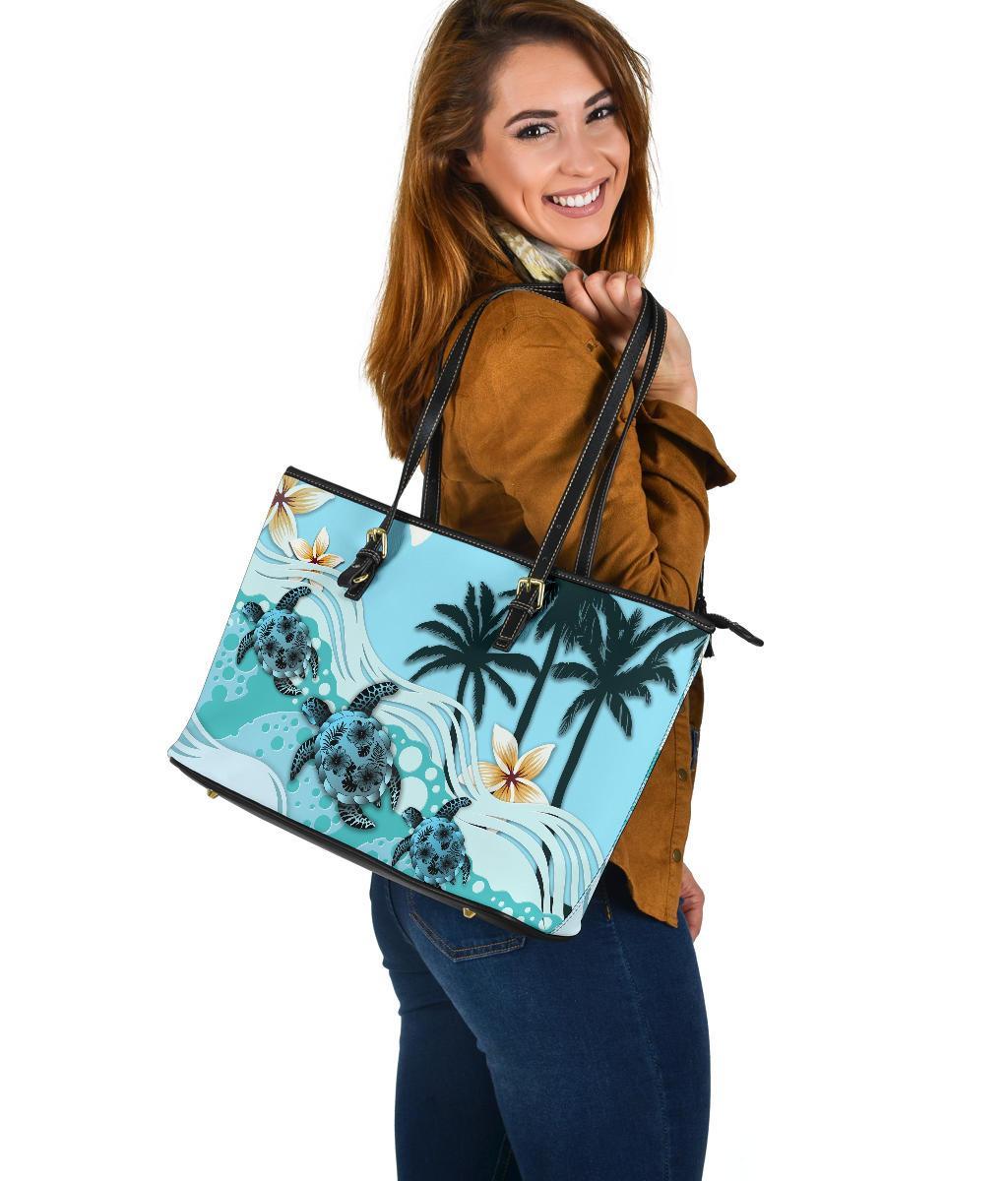 new-zealand-large-leather-tote-blue-turtle-hibiscus