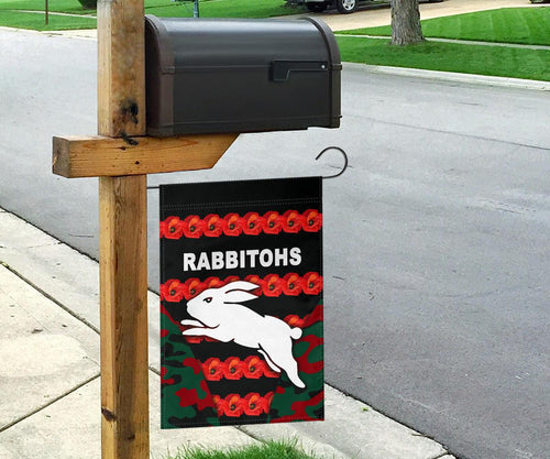 south-sydney-rabbitohs-flag-anzac-day-poppy-flower-vibes