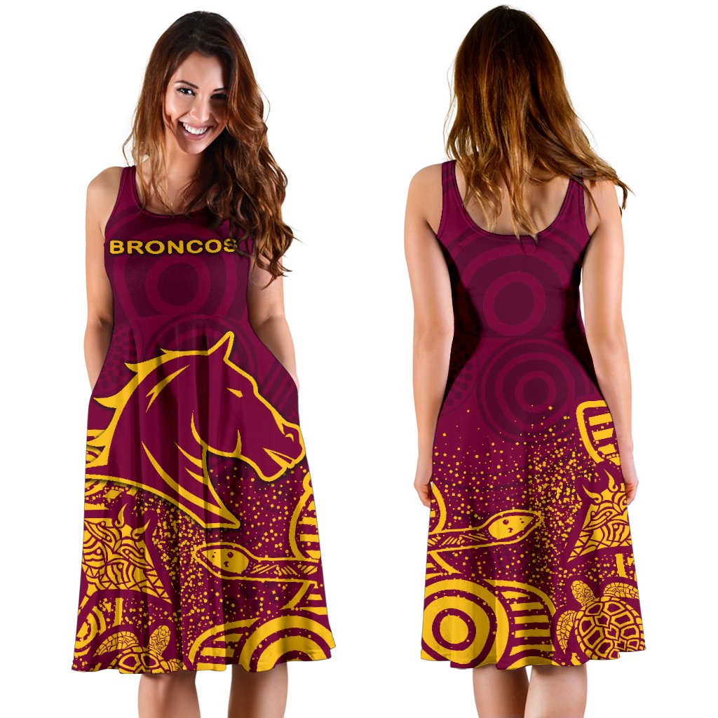 Brisbane Women Dress Broncos Indigenous - Vibe Hoodie