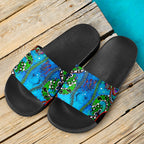 slide-sandals-aussie-indigenous-patterns-blue-black