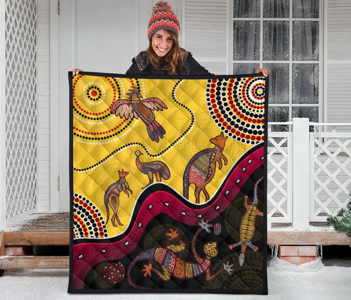 aboriginal-premium-quilt-indigenous-animals-life-art