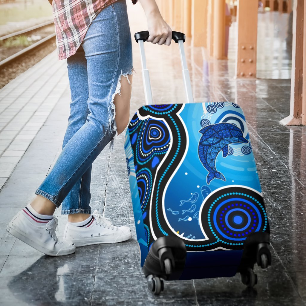 aboriginal-luggage-covers-dolphin-and-aboriginal-dot-patterns