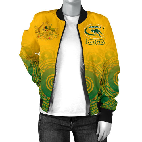 aboriginal-womens-bomber-jacket-australia-rugby-and-coat-of-arms