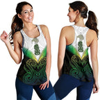 Maori Manaia New Zealand Women Racerback Tank Rasta - Vibe Hoodie
