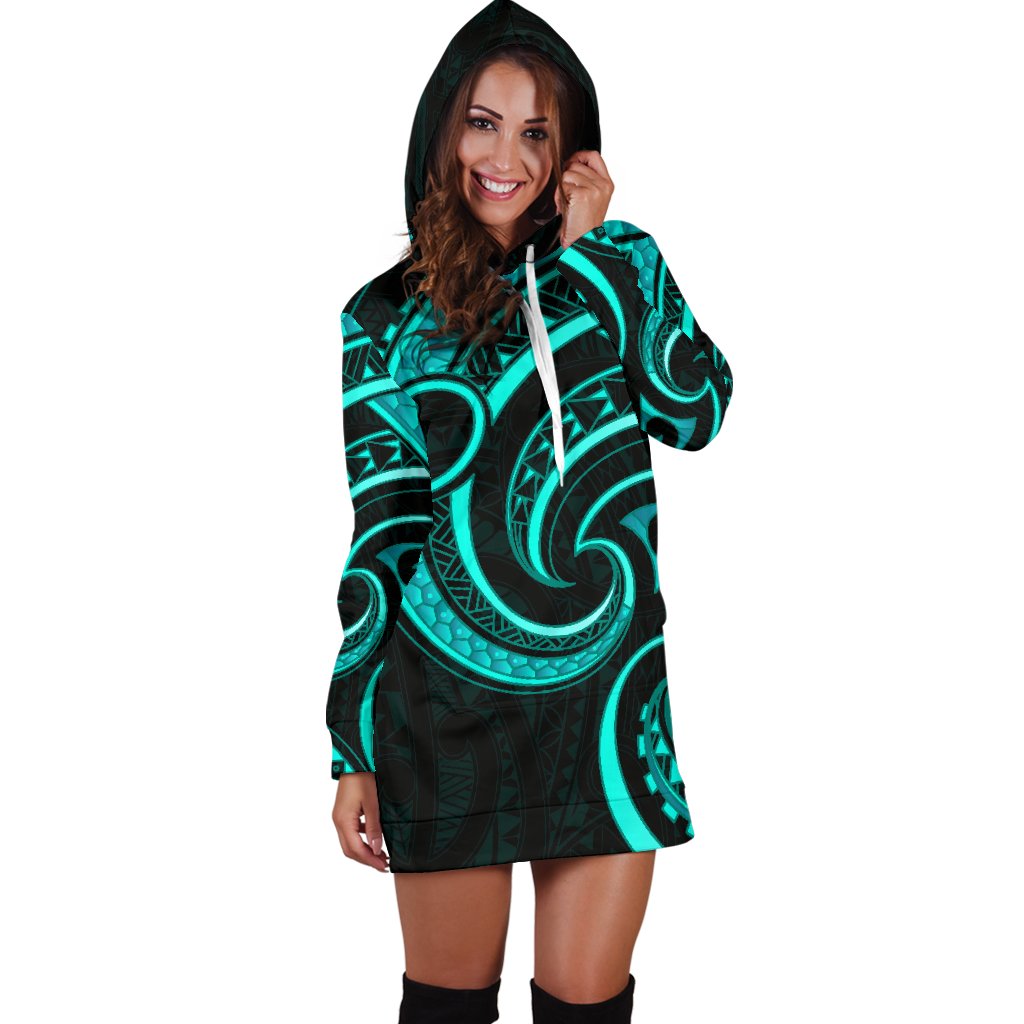 new-zealand-maori-mangopare-women-hoodie-dress-polynesian-turquoise