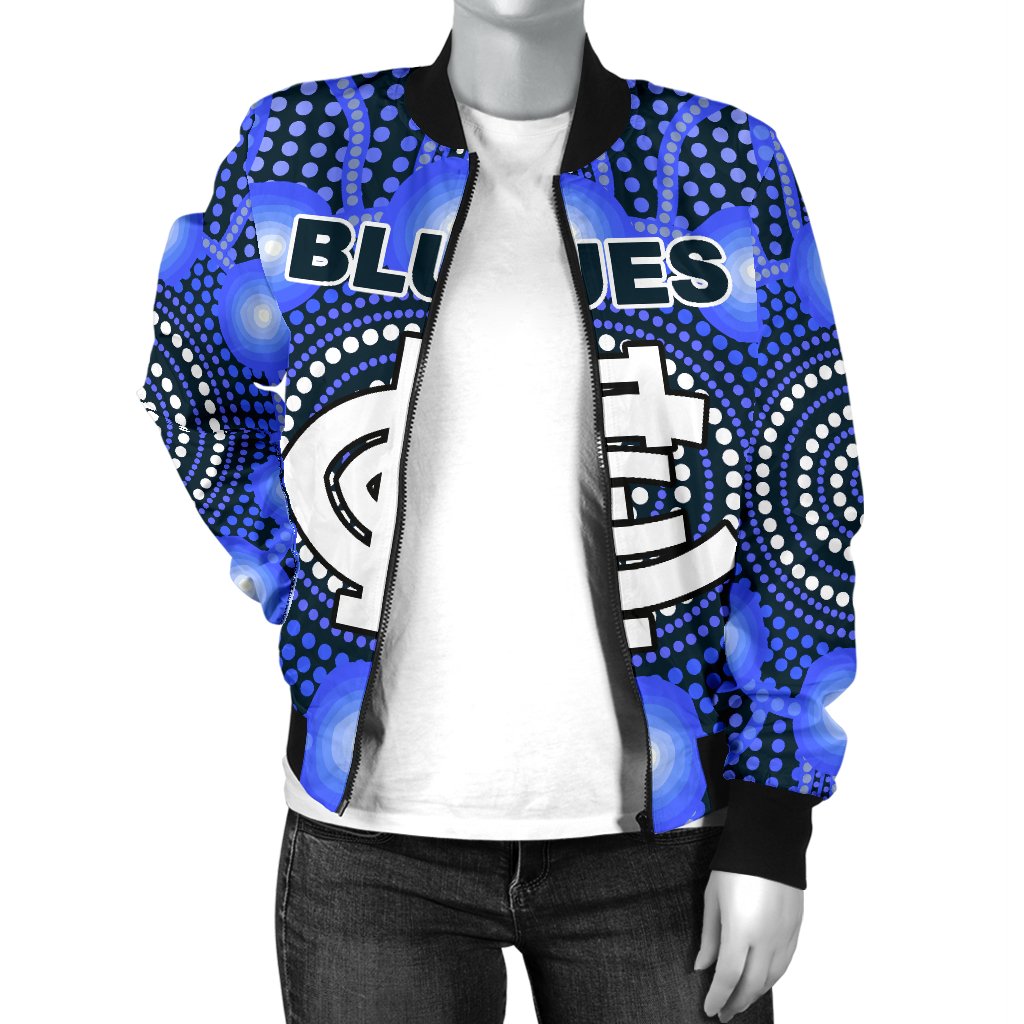 blues-women-bomber-jacket-carlton-bright-indigenous