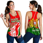 Portugal Rugby Women Racerback Tank Wolf - Os Lobos - Vibe Hoodie