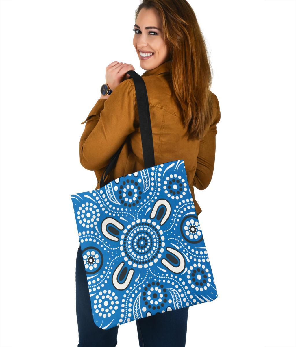 tote-bag-indigenous-circle-dot-painting-blue-color