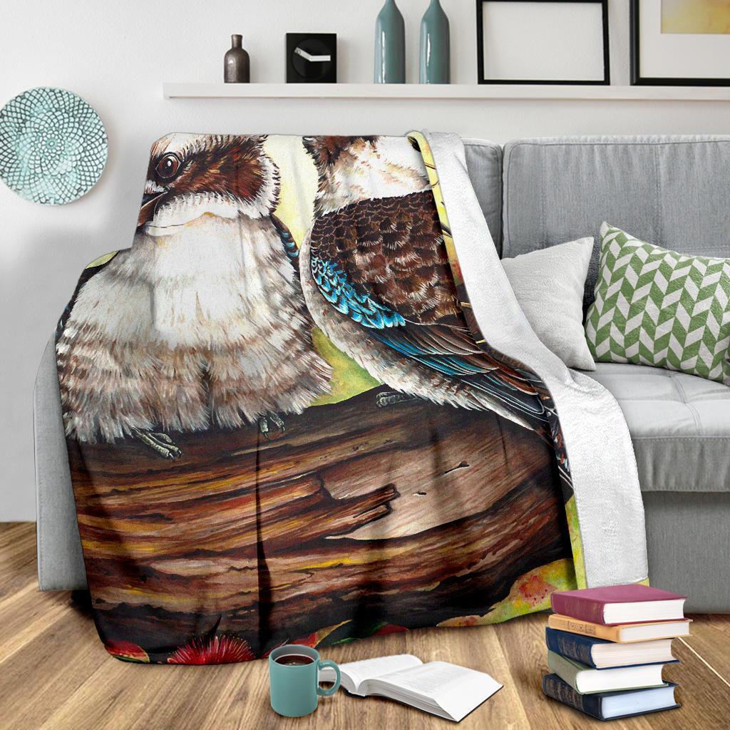 premium-blanket-kookaburra-with-waratah