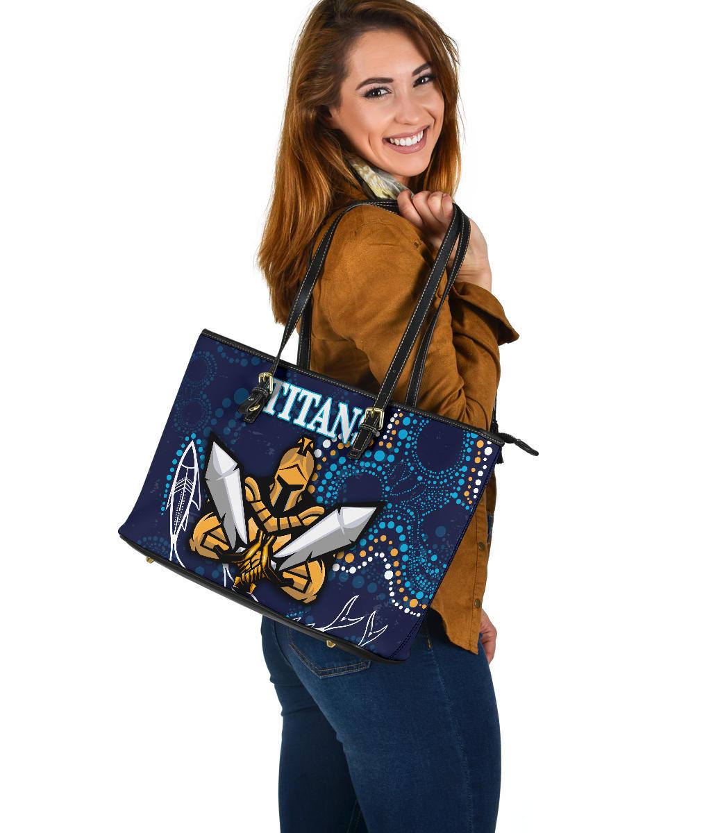 gold-coast-large-leather-tote-titans-gladiator-indigenous