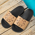 slide-sandals-aboriginal-patterns-sandals-animal-australia-kangaroo-black