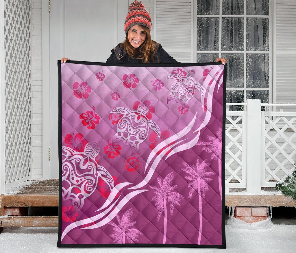 pink-turtle-hibiscus-premium-quilt