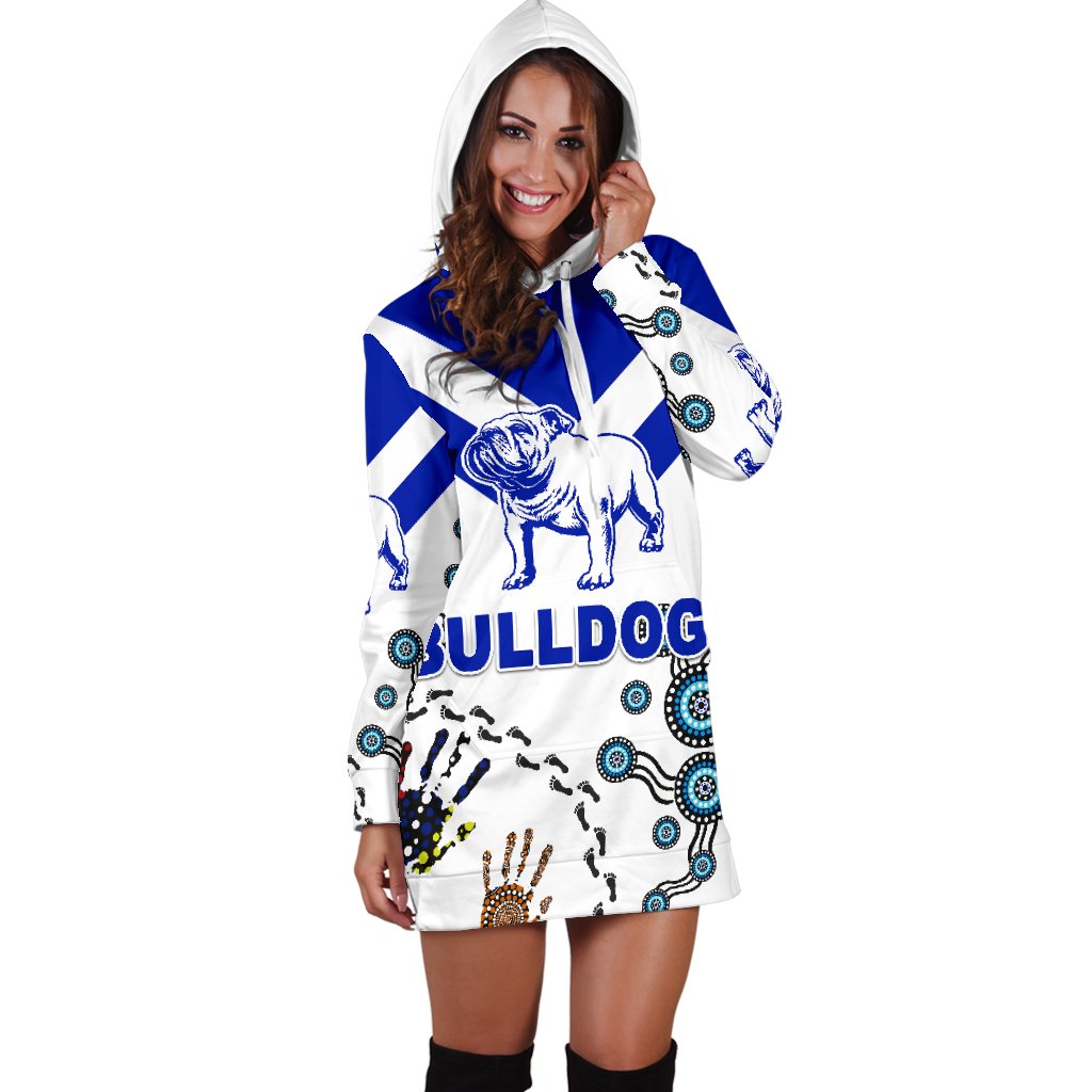 Canterbury-Bankstown Bulldogs Women Hoodie Dress Indigenous - NO.2 - Vibe Hoodie