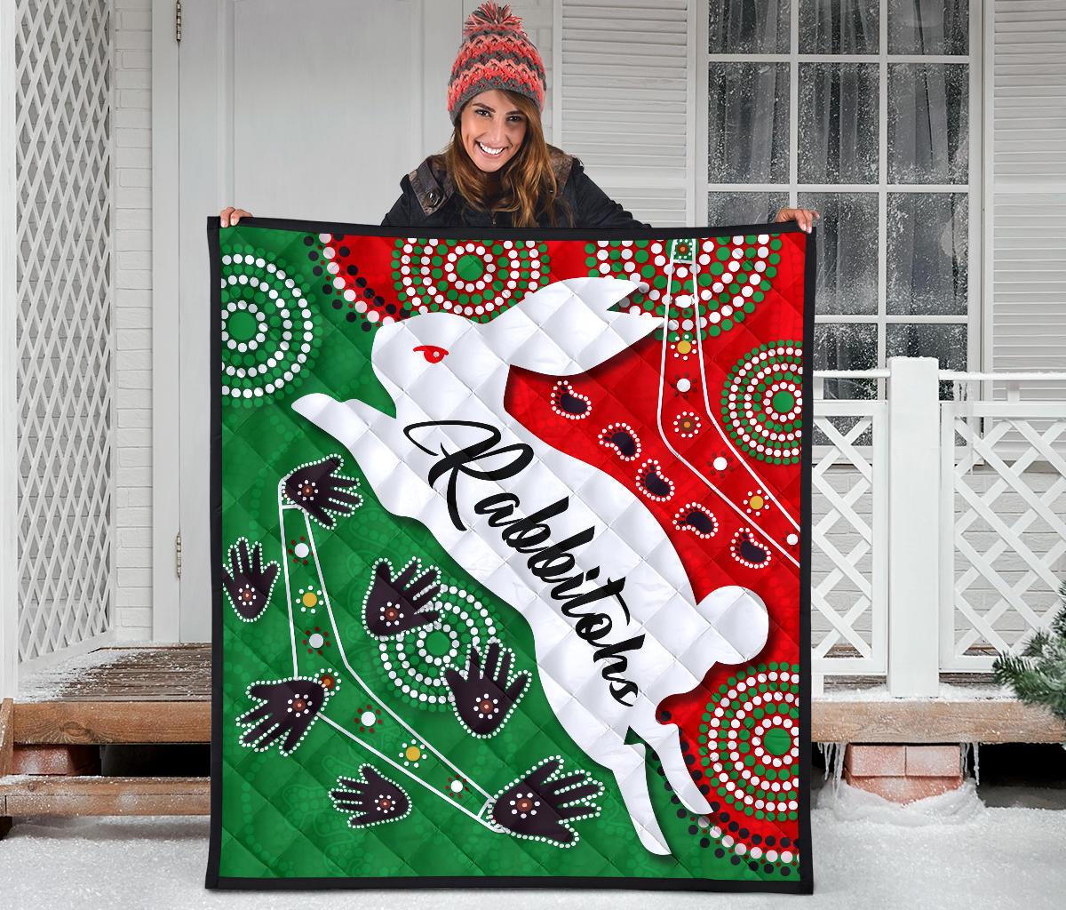 rabbitohs-forever-premium-quilt-indigenous