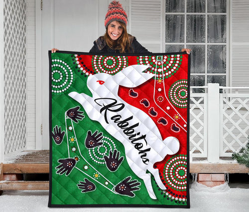 rabbitohs-forever-premium-quilt-indigenous