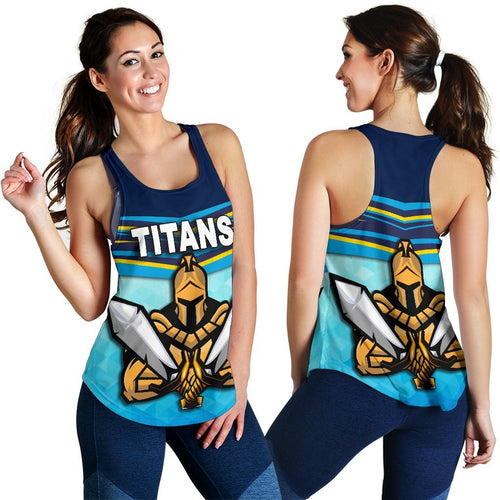 Gold Coast Women Racerback Tank Titans Gladiator - Vibe Hoodie