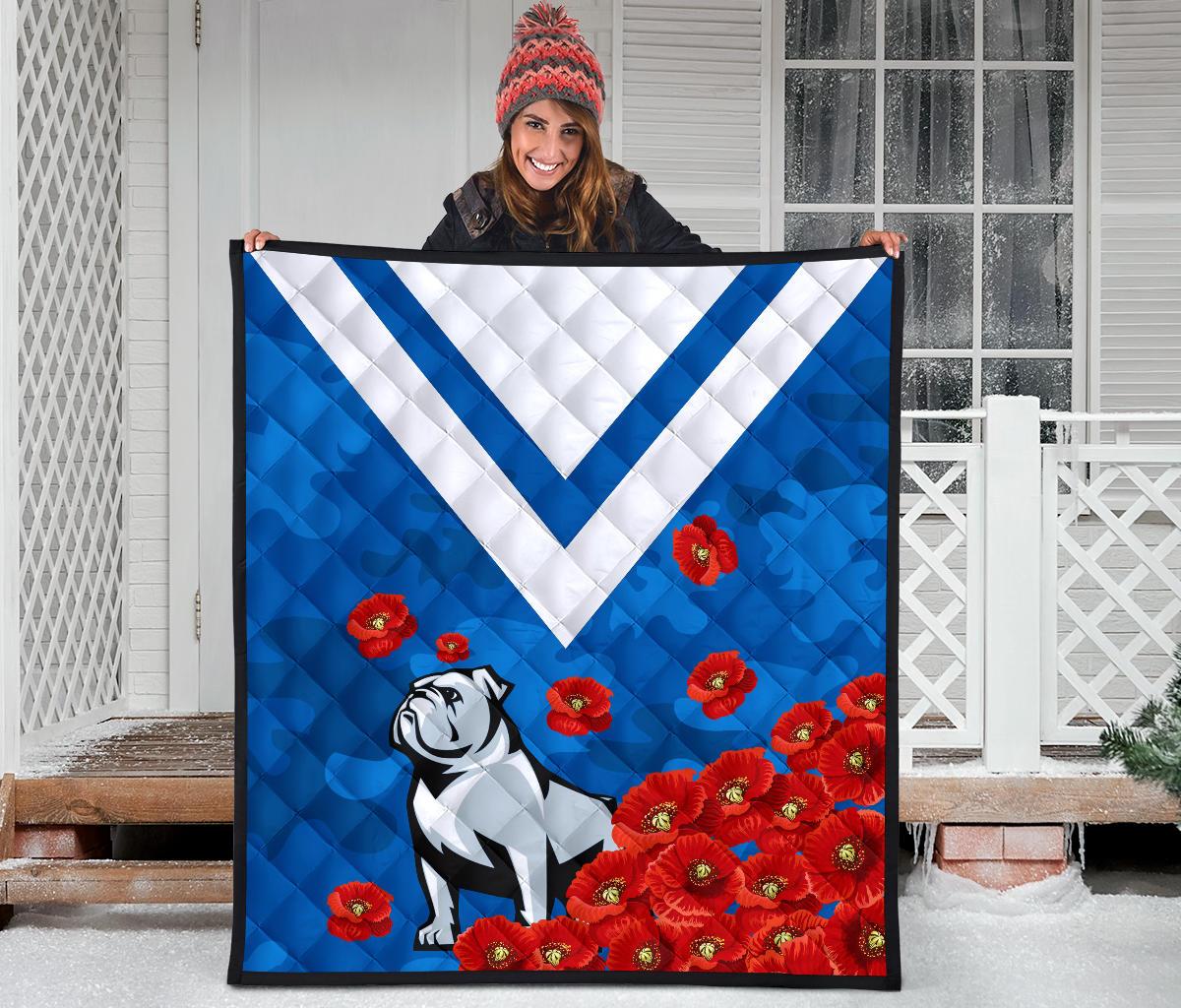 bulldogs-premium-quilt-poppy-flowers