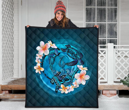 new-zealand-premium-quilt-blue-plumeria-animal-turtle-tattoo